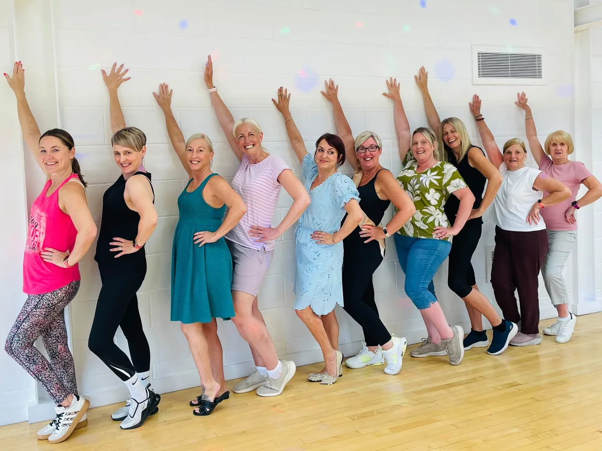 Flash Dance hen party dance class in Leicester