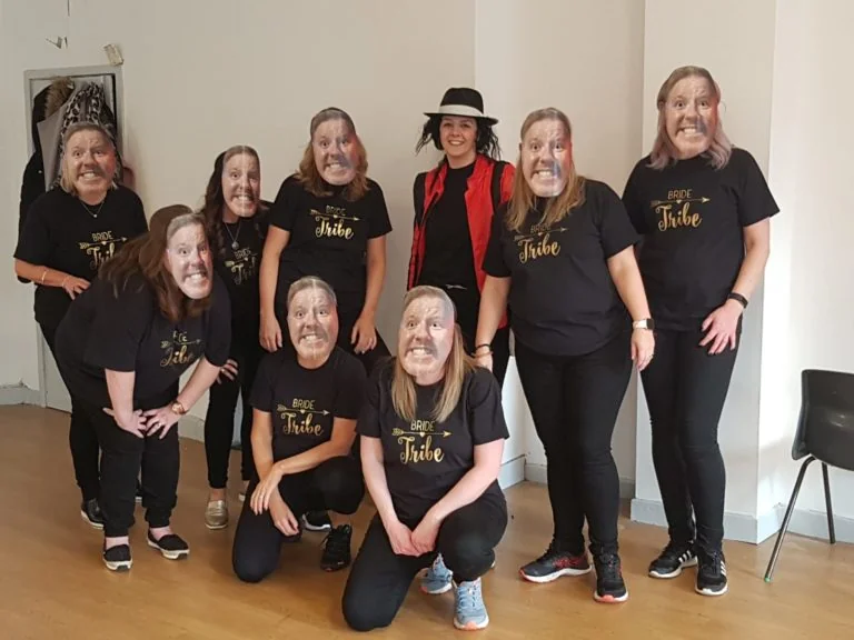 Thriller hen party dance class in Leicester
